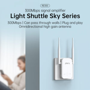 Plery RE300 Wi-Fi Repeater – 300Mbps Wireless Range Extender with Dual  Antennas Hover Image